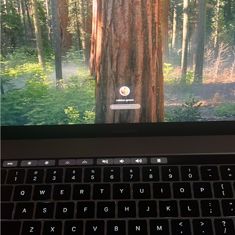 Apple Laptop with Black and Gray Finish MacBook 2019